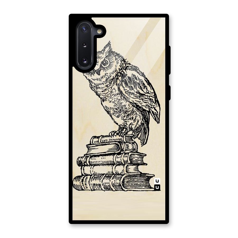 Book Owl Glass Back Case for Galaxy Note 10