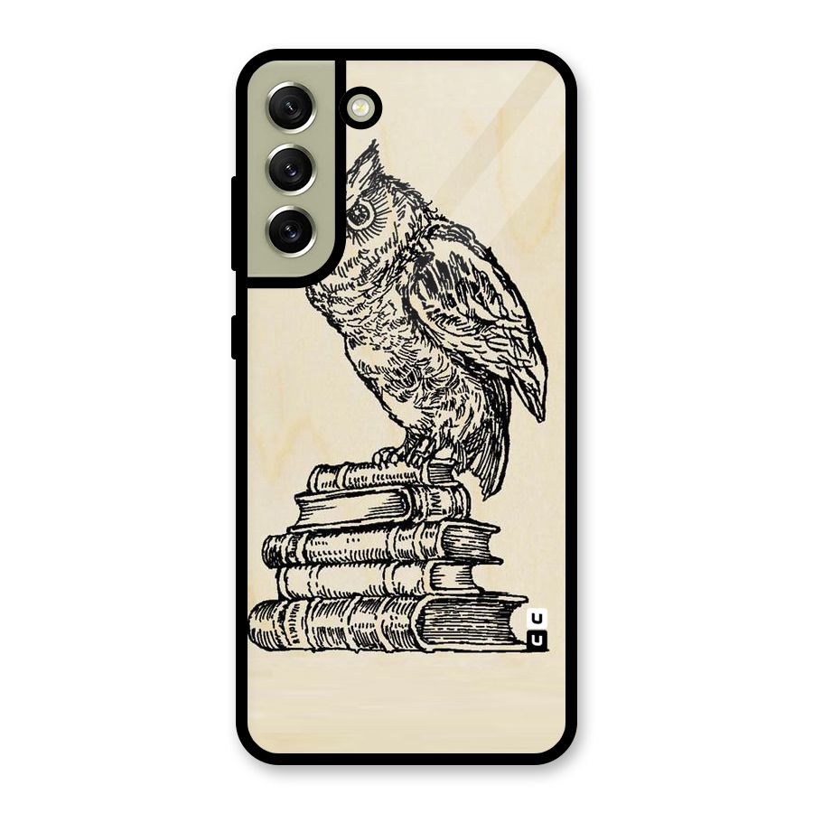 Book Owl Glass Back Case for Galaxy S21 FE 5G