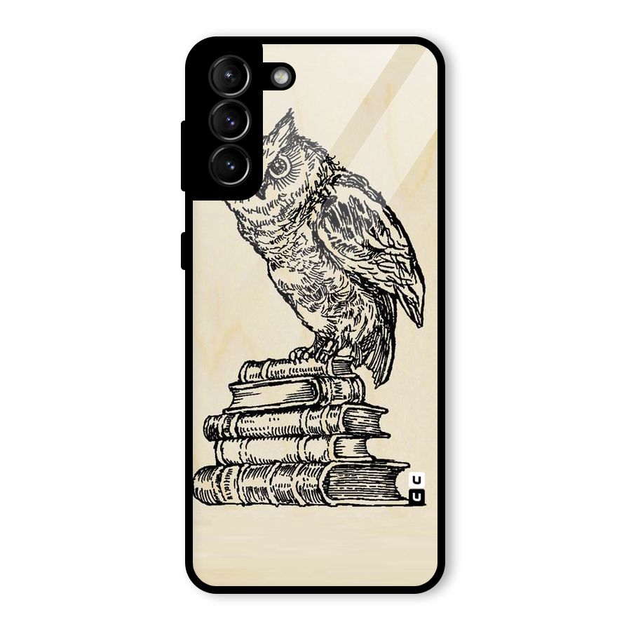 Book Owl Glass Back Case for Galaxy S21 Plus