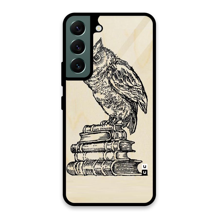 Book Owl Glass Back Case for Galaxy S22 5G