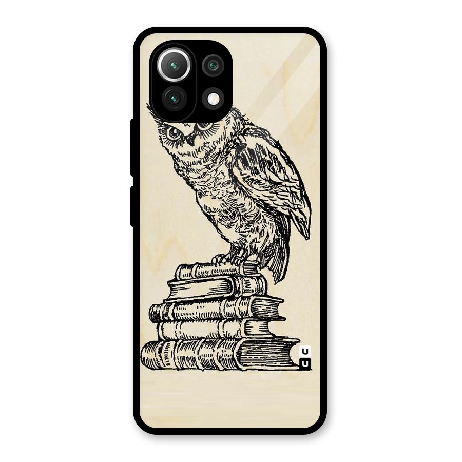 Book Owl Glass Back Case for Mi 11 Lite