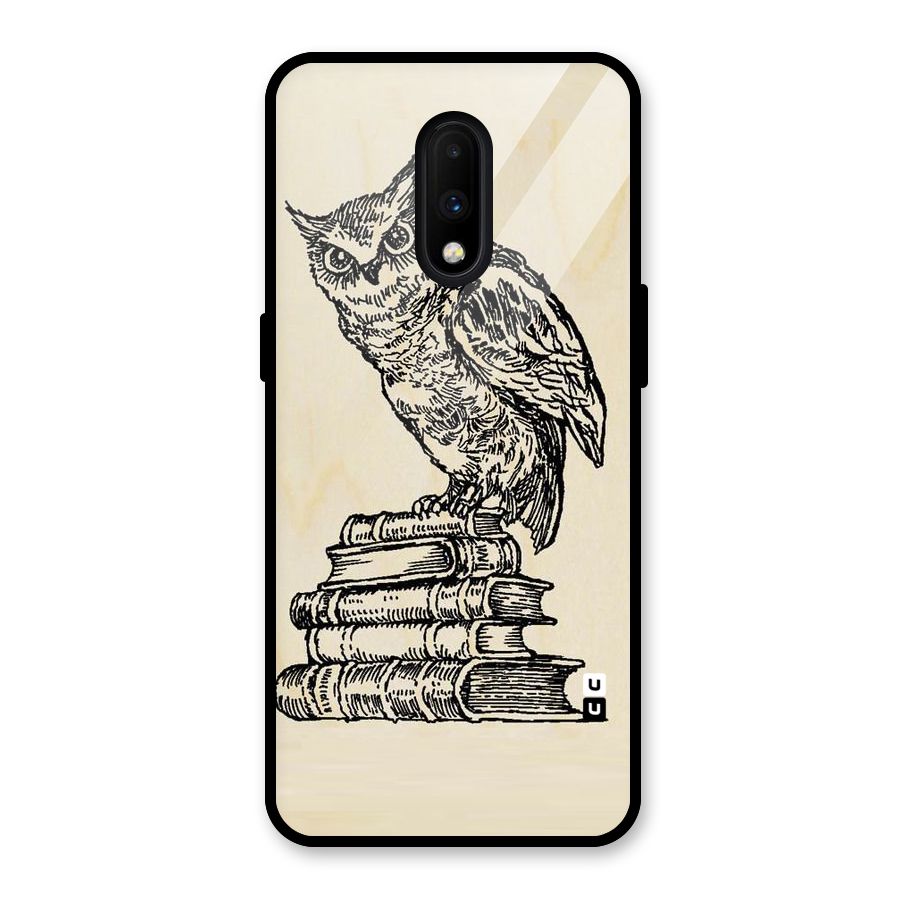 Book Owl Glass Back Case for OnePlus 7