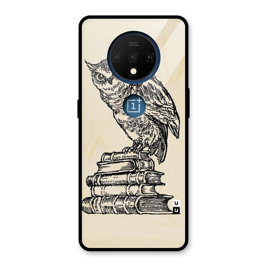 Book Owl Glass Back Case for OnePlus 7T