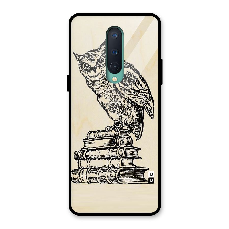 Book Owl Glass Back Case for OnePlus 8