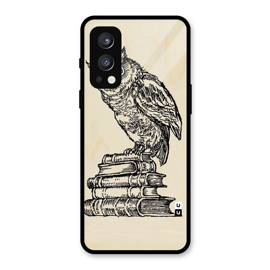 Book Owl Glass Back Case for OnePlus Nord 2 5G