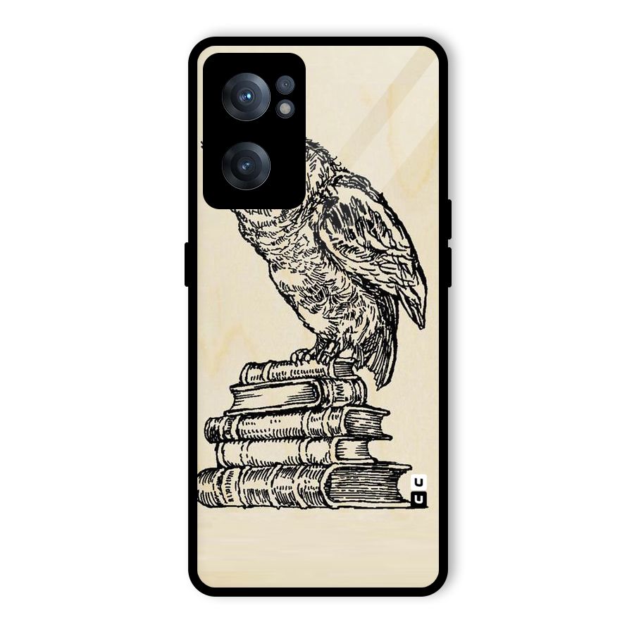 Book Owl Glass Back Case for OnePlus Nord CE 2 5G