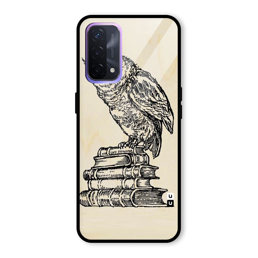 Book Owl Glass Back Case for Oppo A74 5G