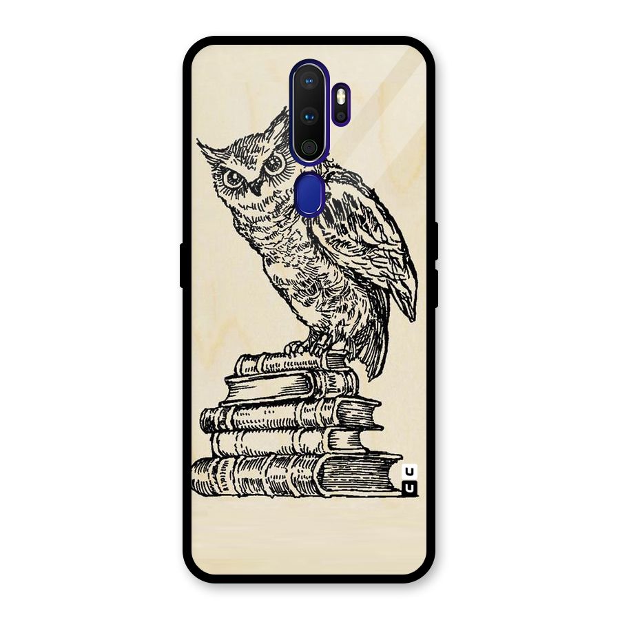 Book Owl Glass Back Case for Oppo A9 (2020)