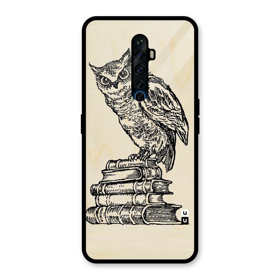 Book Owl Glass Back Case for Oppo Reno2 Z