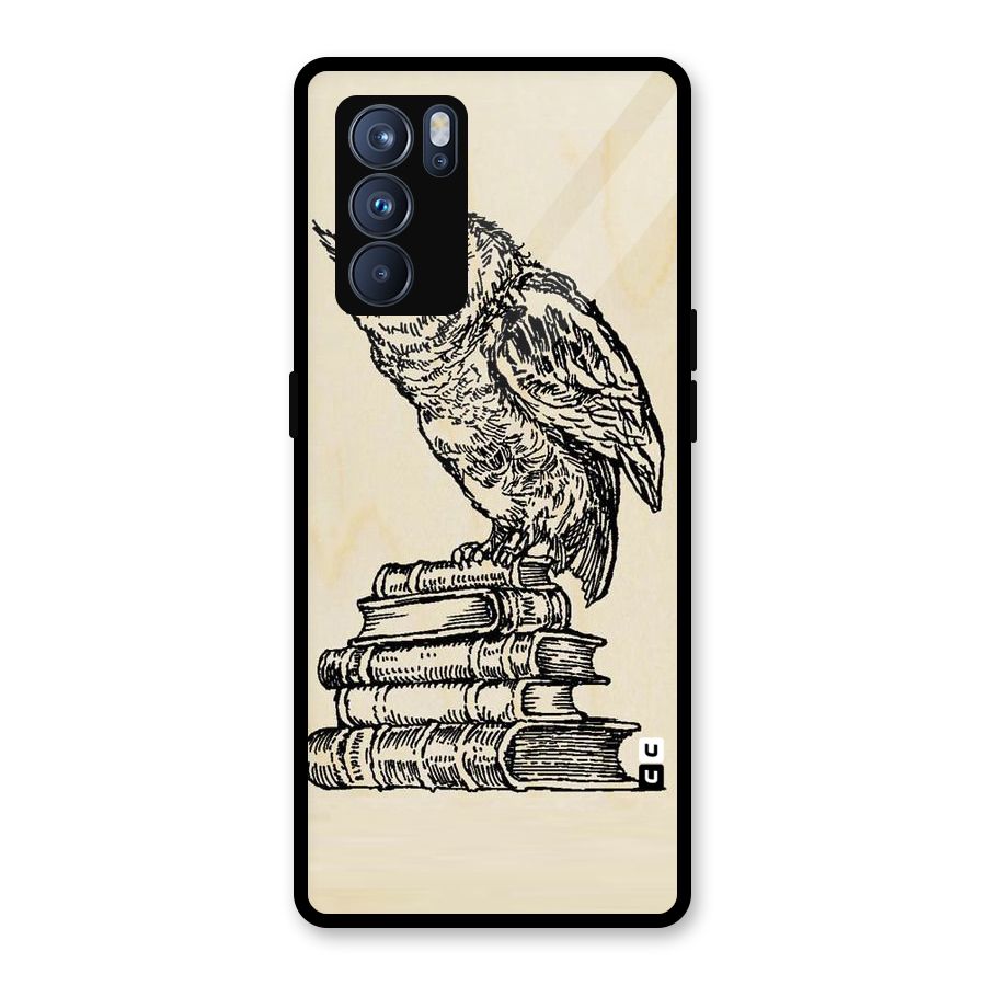 Book Owl Glass Back Case for Oppo Reno6 Pro 5G