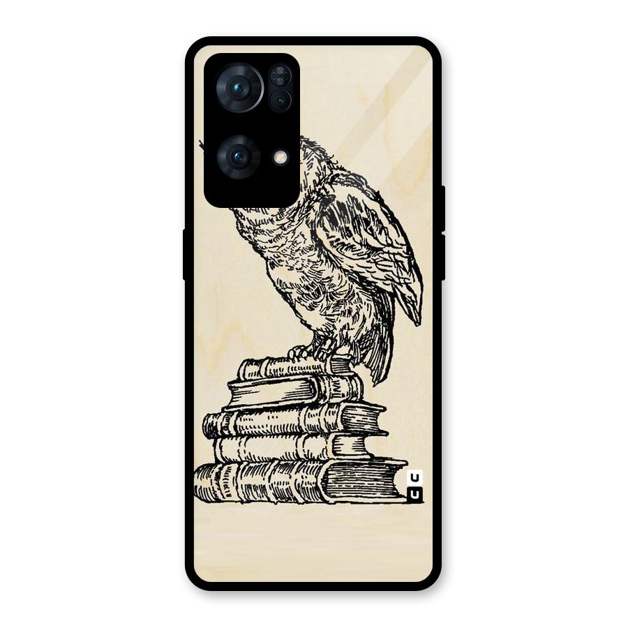 Book Owl Glass Back Case for Oppo Reno7 Pro 5G