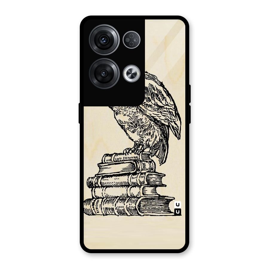 Book Owl Glass Back Case for Oppo Reno8 Pro 5G