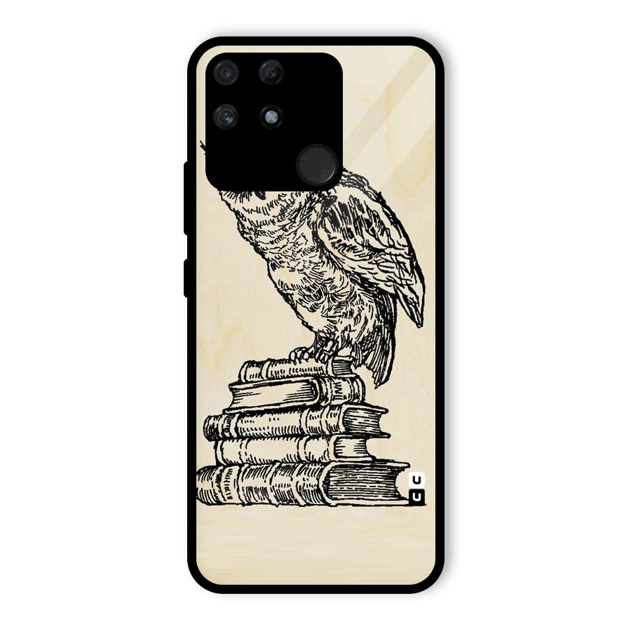 Book Owl Glass Back Case for Realme Narzo 50A