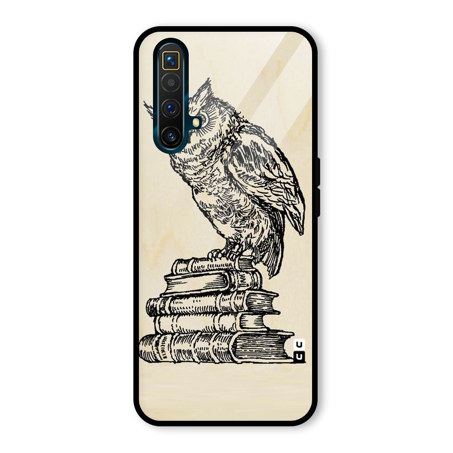 Book Owl Glass Back Case for Realme X3 SuperZoom
