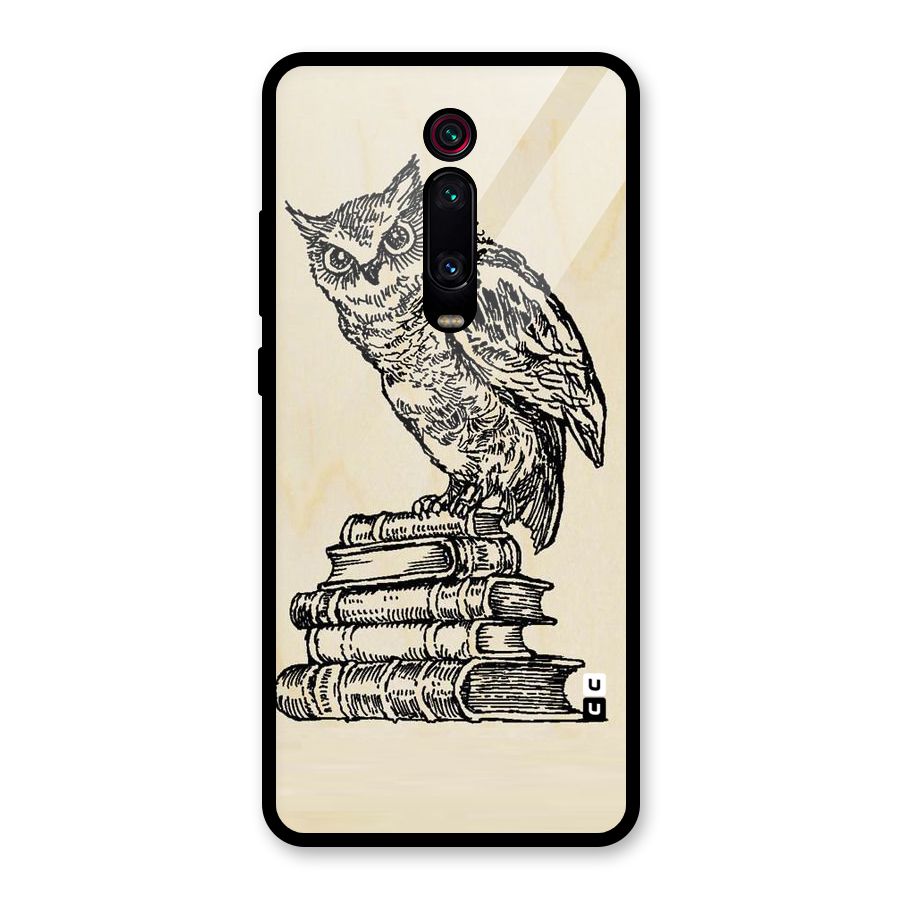 Book Owl Glass Back Case for Redmi K20 Pro