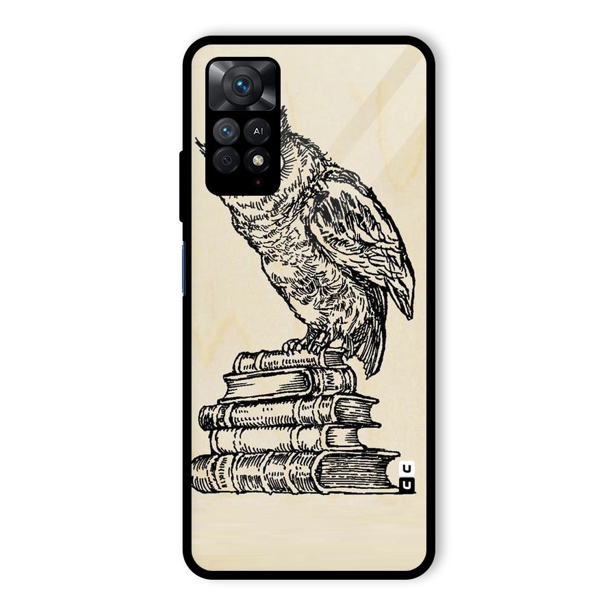 Book Owl Glass Back Case for Redmi Note 11 Pro Plus 5G