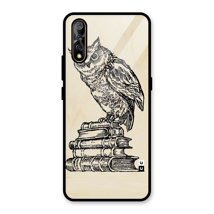 Book Owl Glass Back Case for Vivo S1