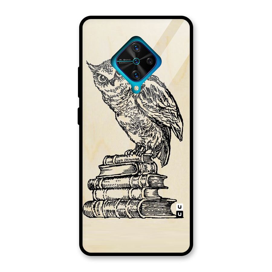 Book Owl Glass Back Case for Vivo S1 Pro