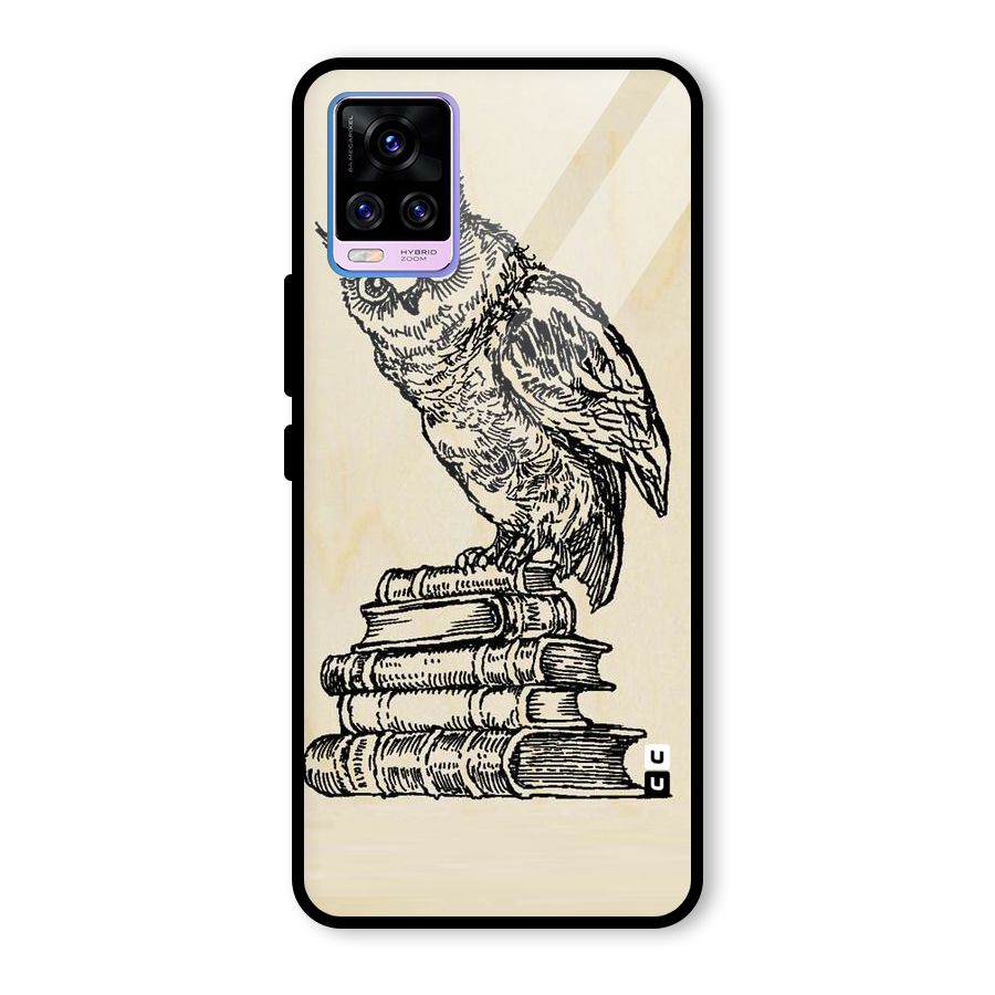 Book Owl Glass Back Case for Vivo V20 Pro