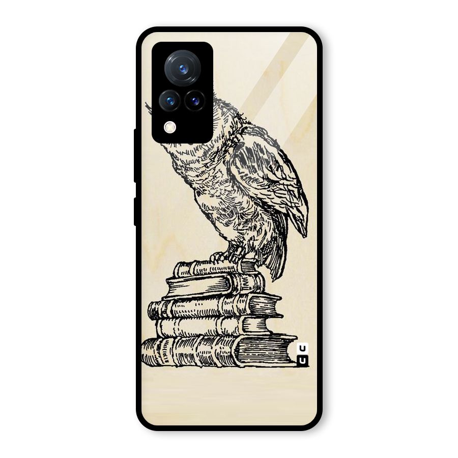 Book Owl Glass Back Case for Vivo V21 5G