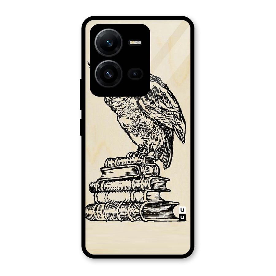 Book Owl Glass Back Case for Vivo V25