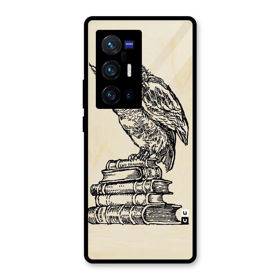 Book Owl Glass Back Case for Vivo X70 Pro Plus