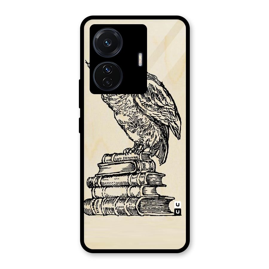 Book Owl Glass Back Case for Vivo iQOO Z6 Pro