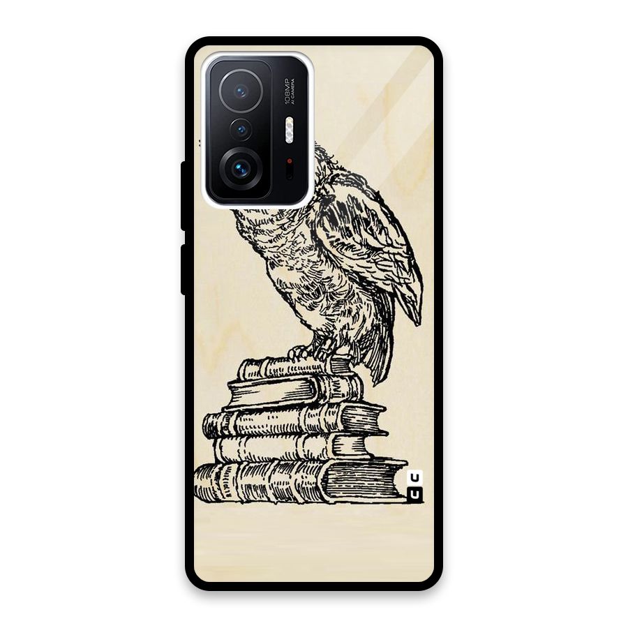 Book Owl Glass Back Case for Xiaomi 11T Pro