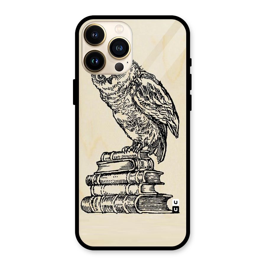 Book Owl Glass Back Case for iPhone 13 Pro Max