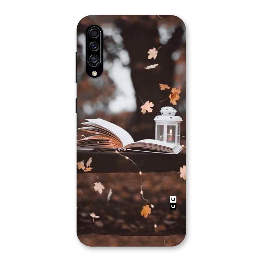 Book and Fall Leaves Back Case for Galaxy A30s