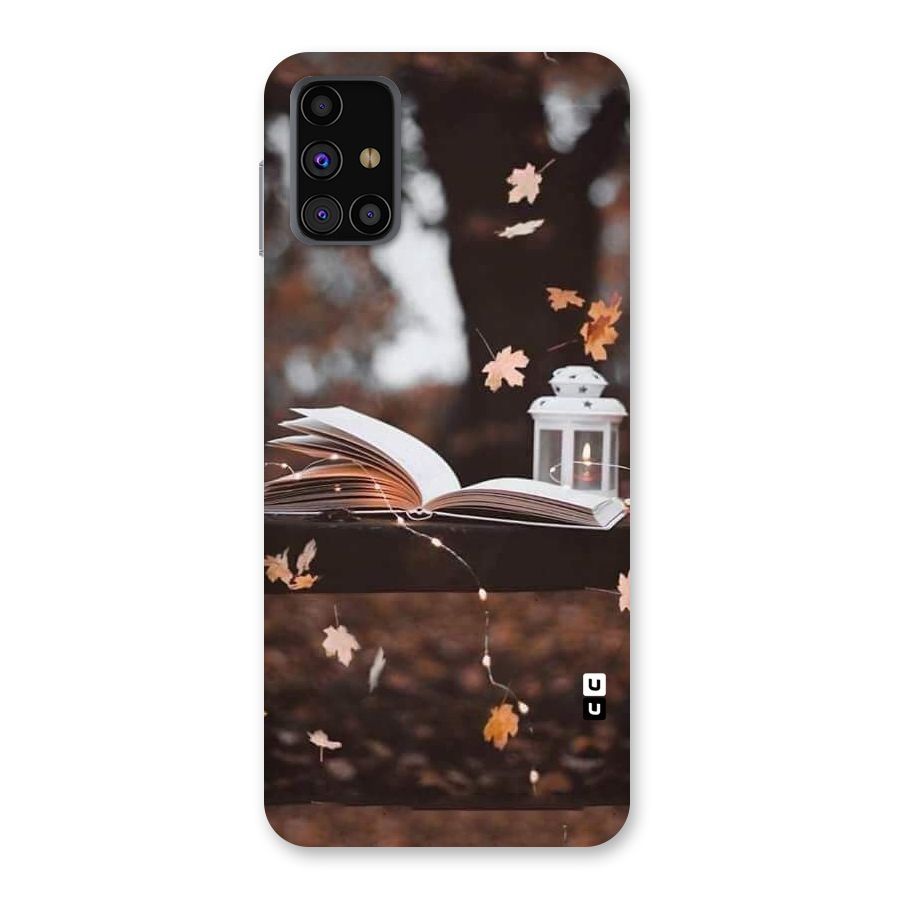 Book and Fall Leaves Back Case for Galaxy M31s
