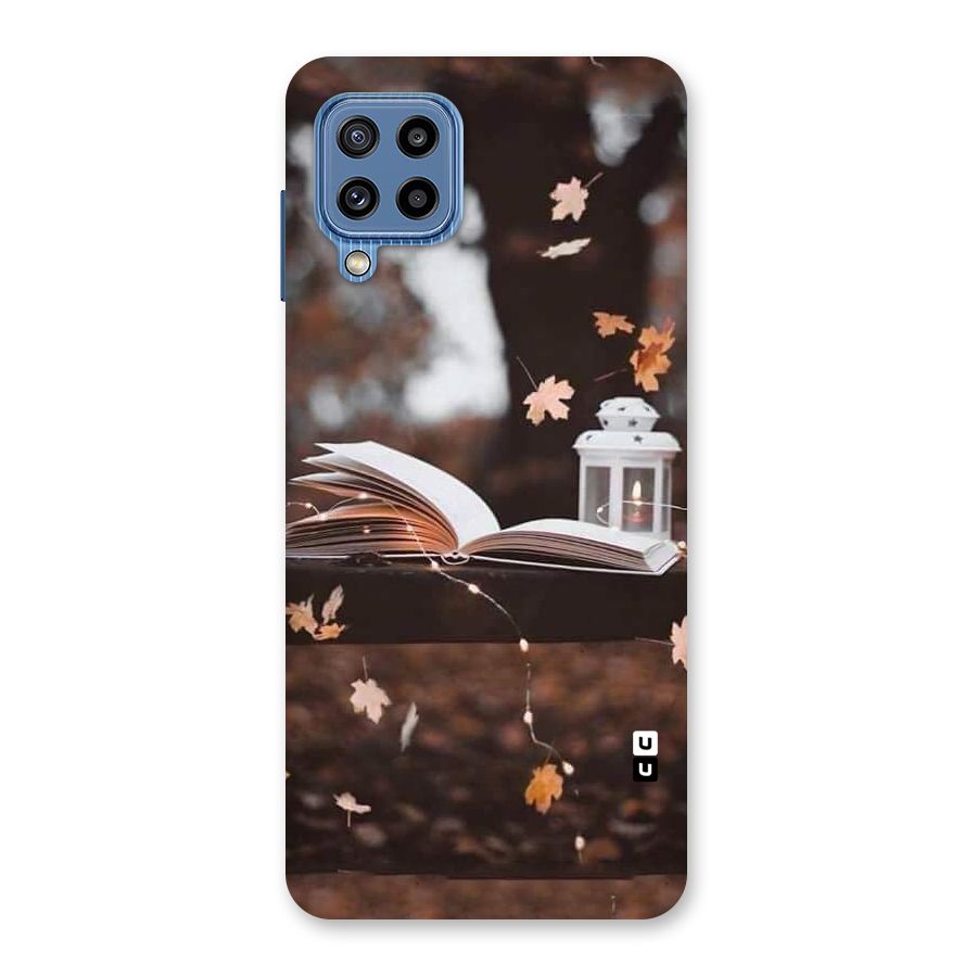 Book and Fall Leaves Back Case for Galaxy M32