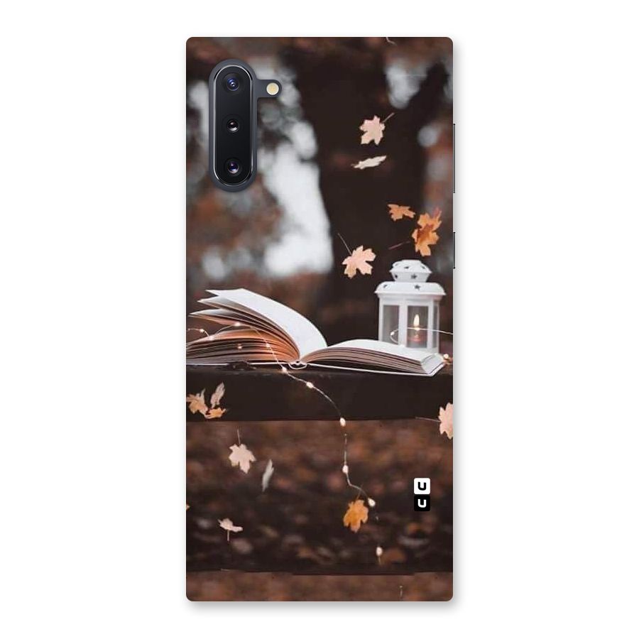 Book and Fall Leaves Back Case for Galaxy Note 10