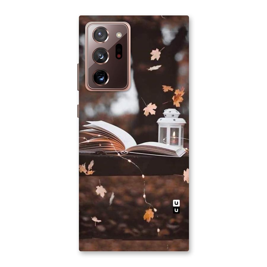 Book and Fall Leaves Back Case for Galaxy Note 20 Ultra