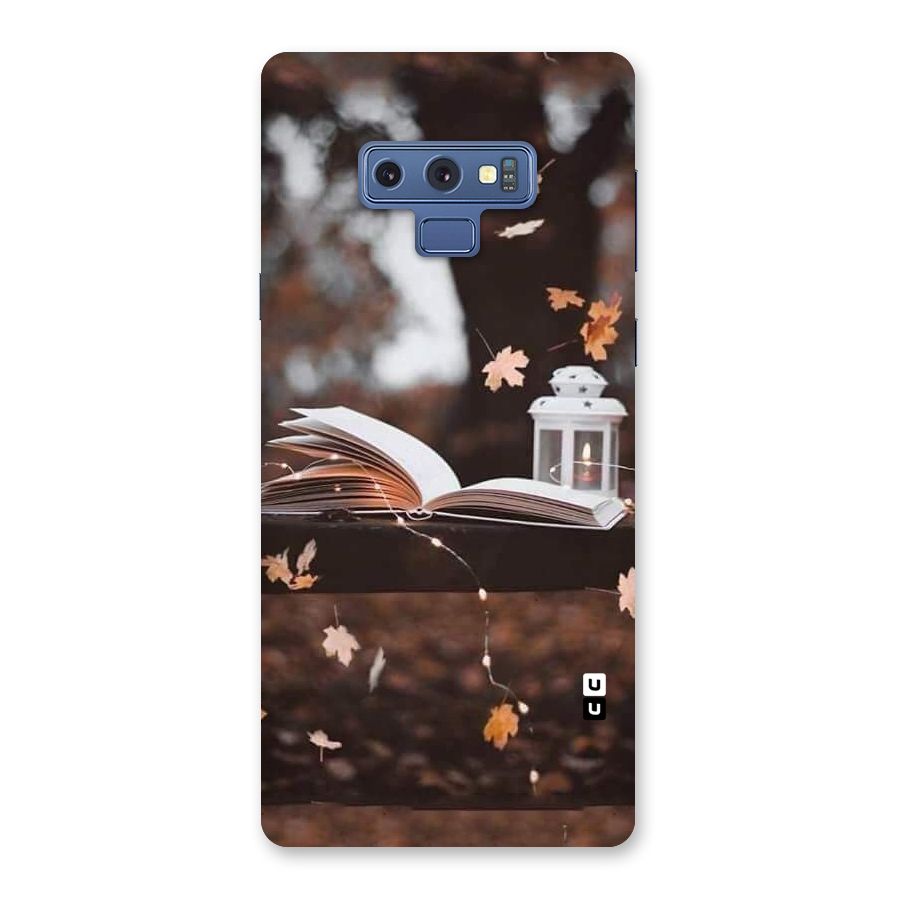 Book and Fall Leaves Back Case for Galaxy Note 9
