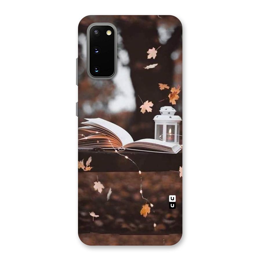 Book and Fall Leaves Back Case for Galaxy S20