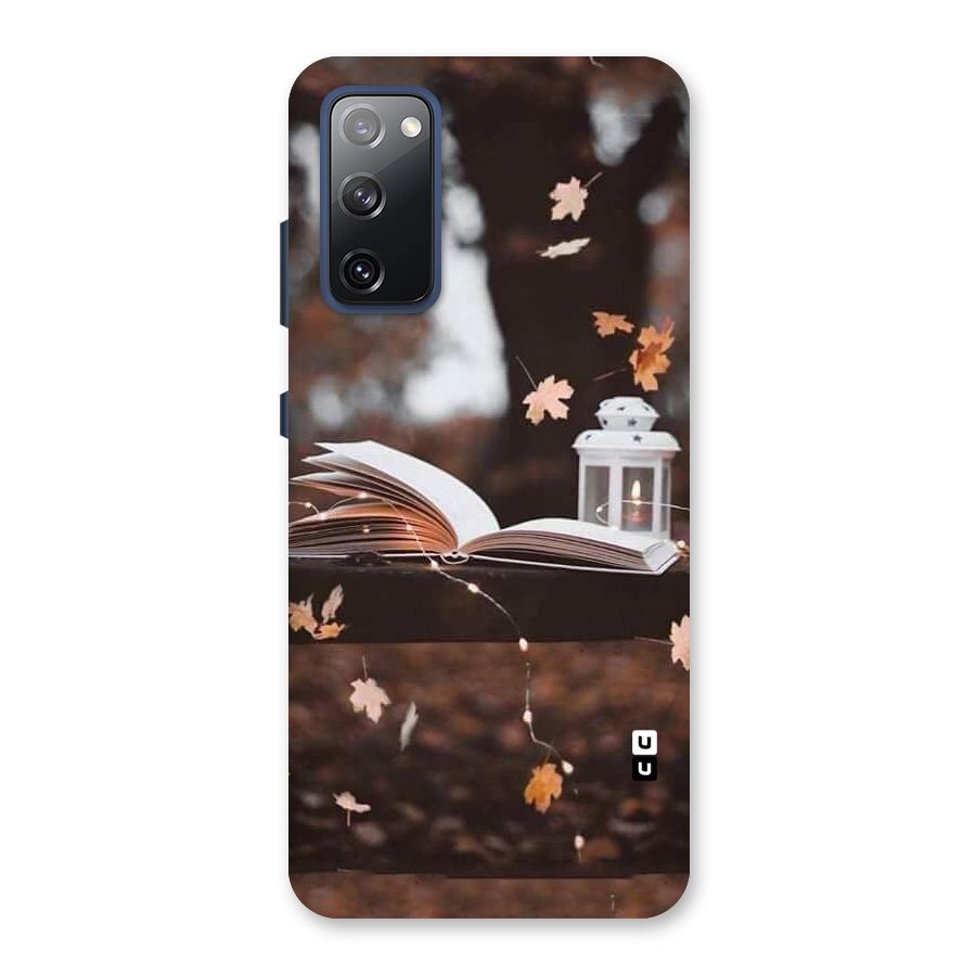 Book and Fall Leaves Back Case for Galaxy S20 FE