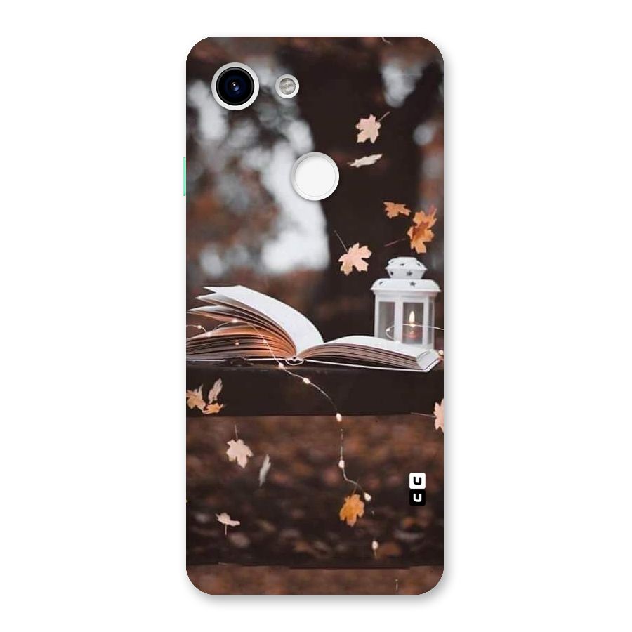 Book and Fall Leaves Back Case for Google Pixel 3