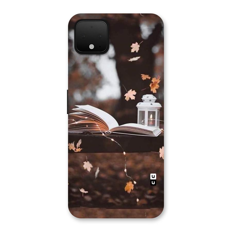 Book and Fall Leaves Back Case for Google Pixel 4 XL