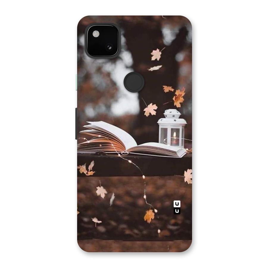 Book and Fall Leaves Back Case for Google Pixel 4a