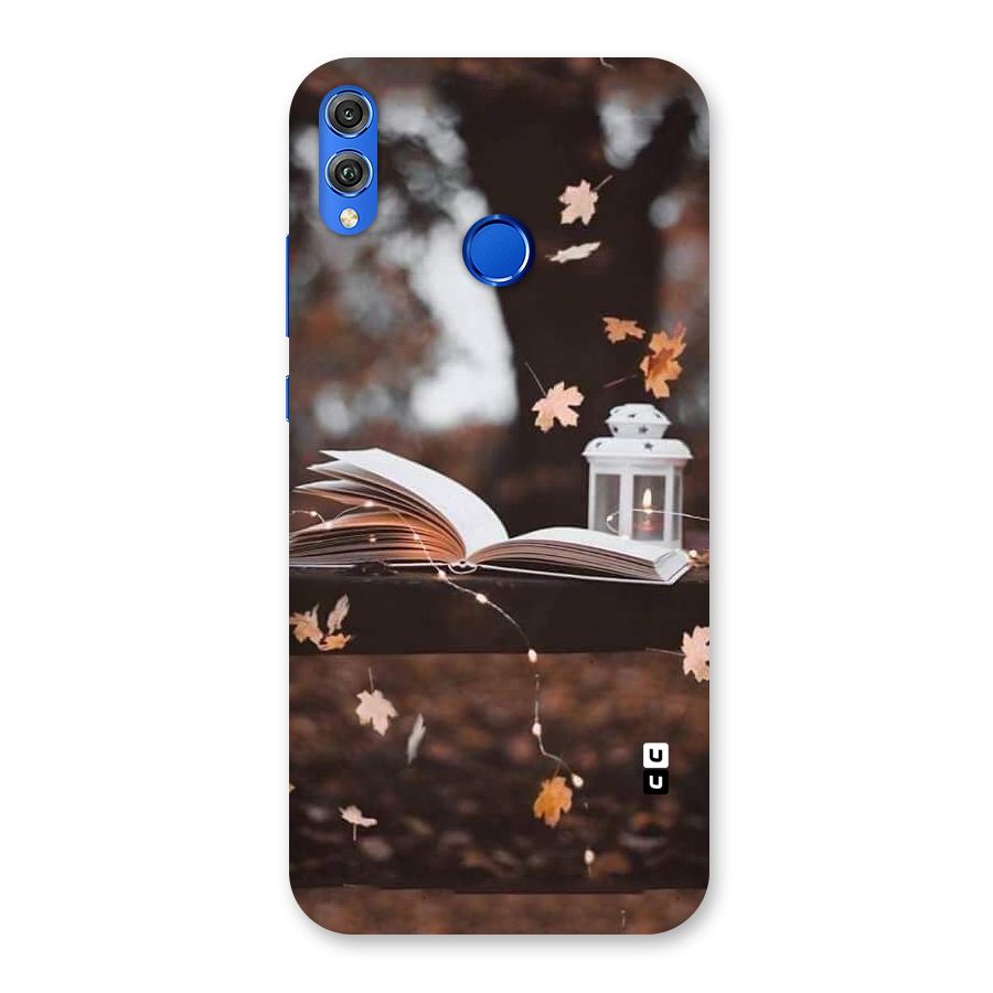 Book and Fall Leaves Back Case for Honor 8X