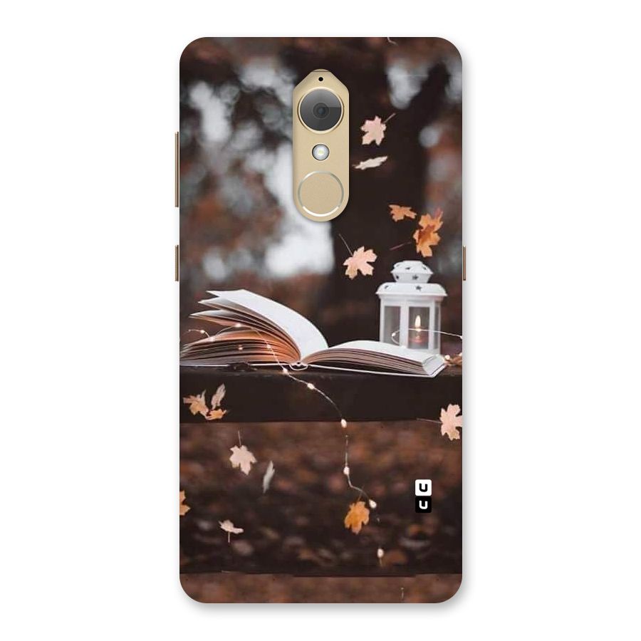Book and Fall Leaves Back Case for Lenovo K8