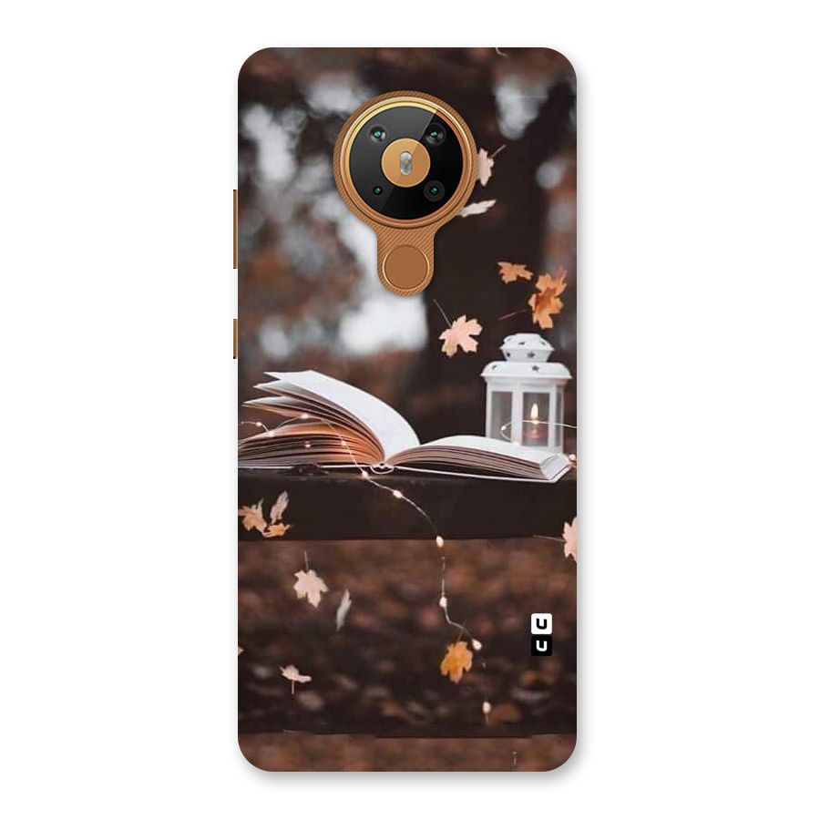 Book and Fall Leaves Back Case for Nokia 5.3