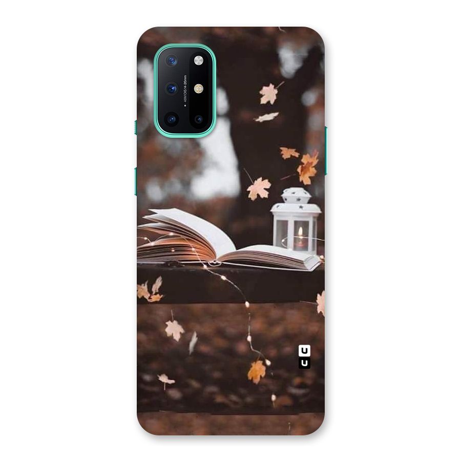 Book and Fall Leaves Back Case for OnePlus 8T