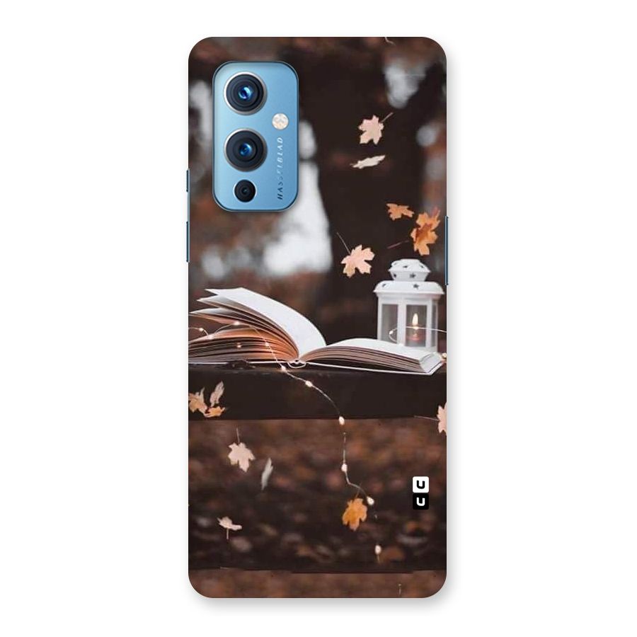 Book and Fall Leaves Back Case for OnePlus 9