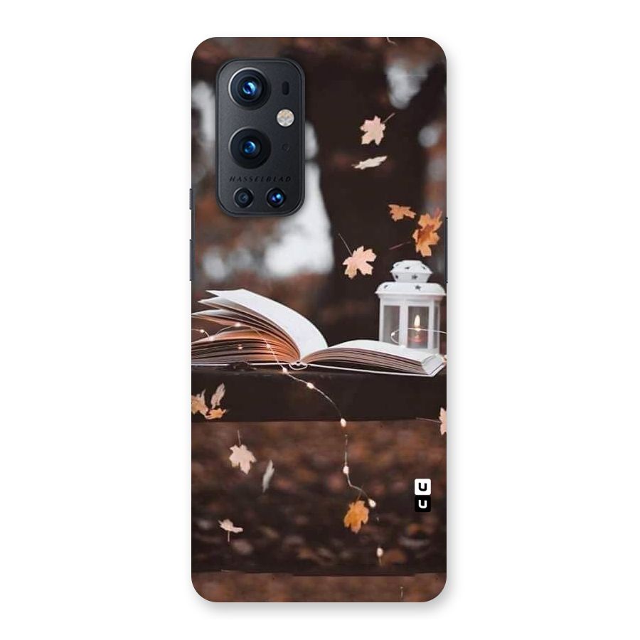 Book and Fall Leaves Back Case for OnePlus 9 Pro