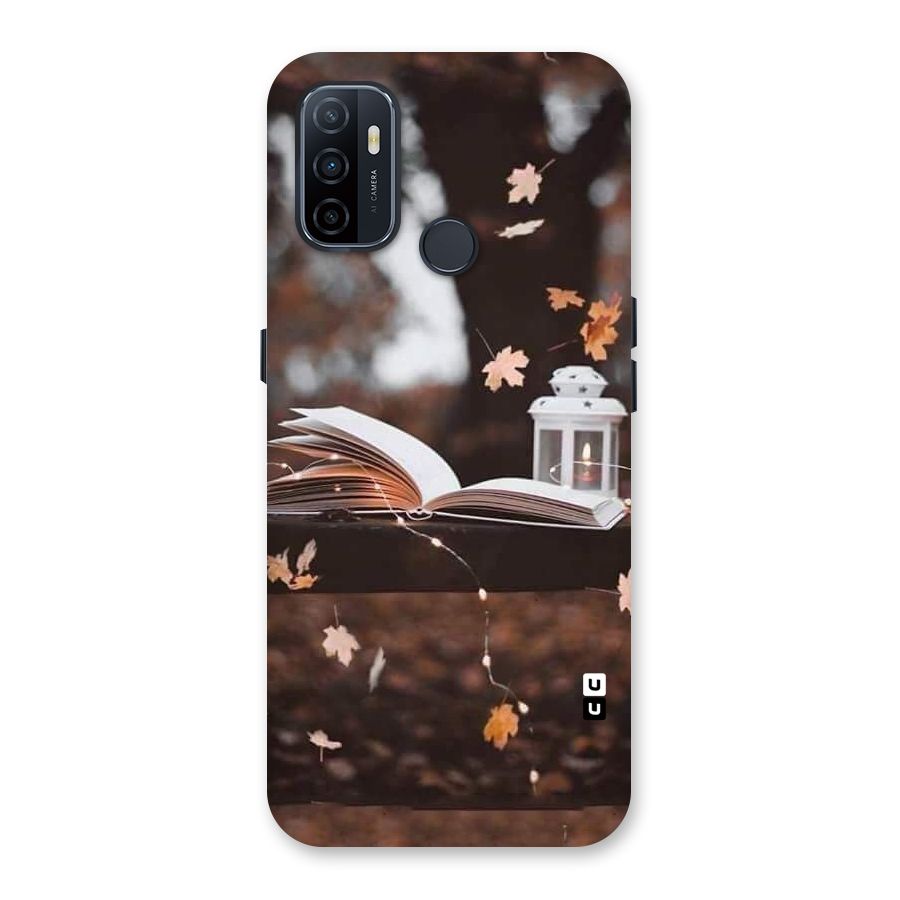 Book and Fall Leaves Back Case for Oppo A32