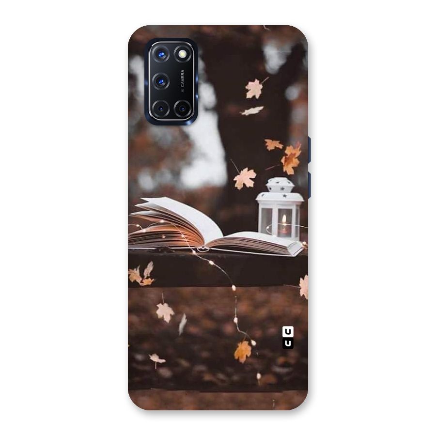 Book and Fall Leaves Back Case for Oppo A52