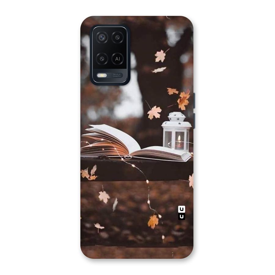 Book and Fall Leaves Back Case for Oppo A54