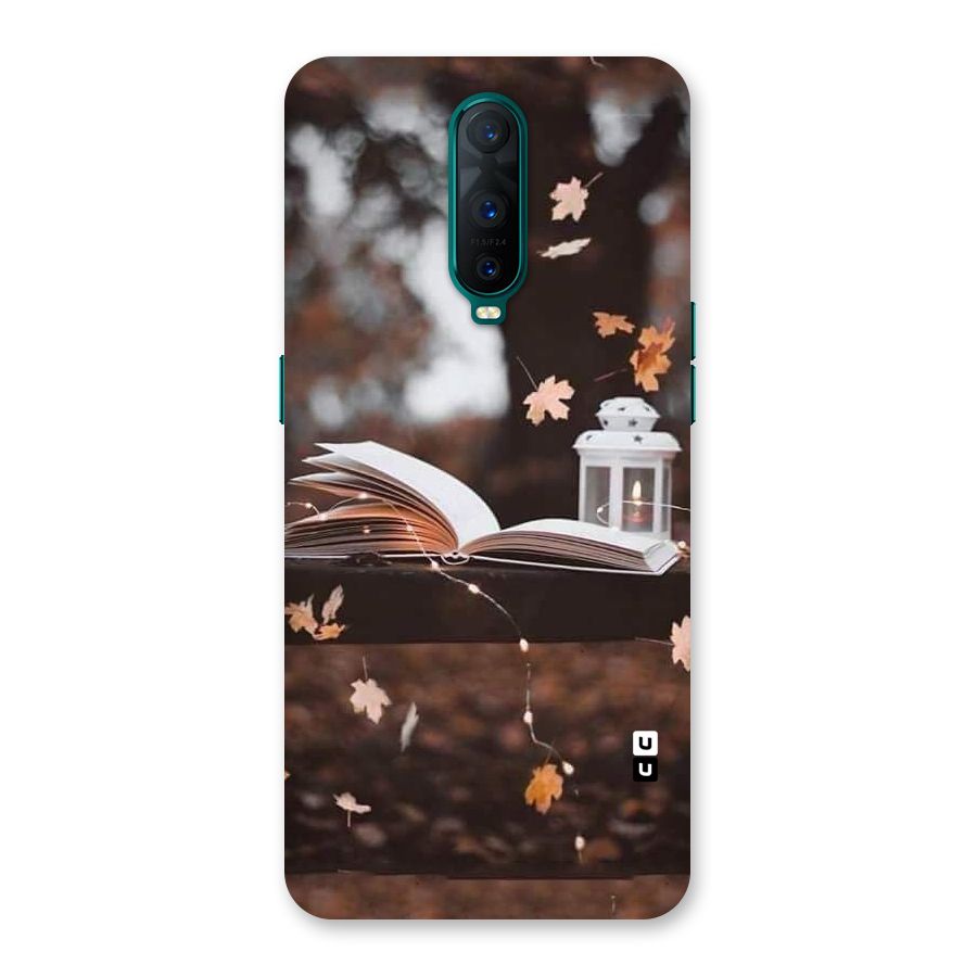 Book and Fall Leaves Back Case for Oppo R17 Pro